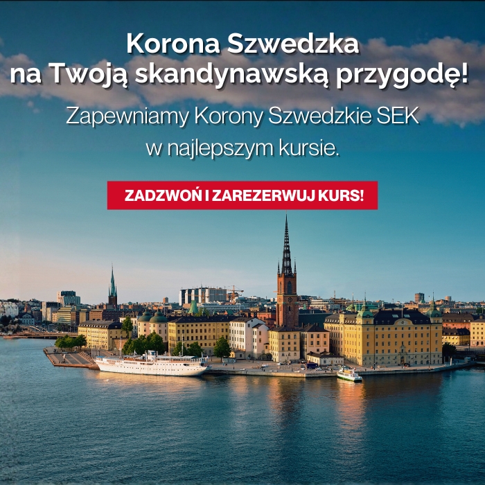 Korona szwedzka SEK najlepszy kurs Korona szwedzka SEK najlepszy kurs