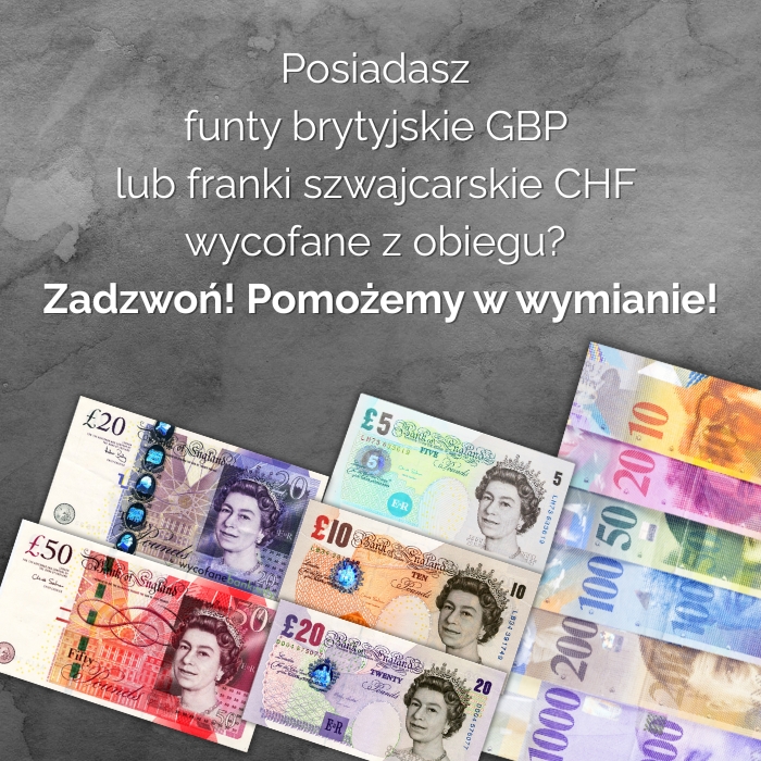 Wycofane funty i franki