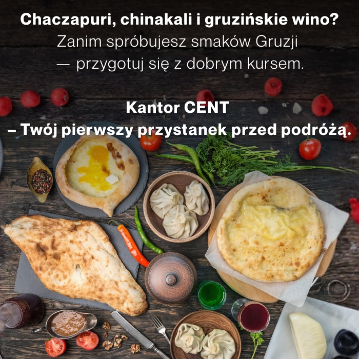 Lari gruzińskie GEL - najlepszy kurs kantor Cent Bydgoszcz