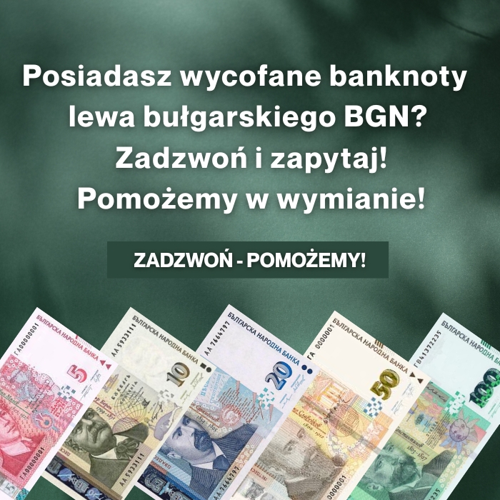 wycofane banknoty lewa bułgarskiego BGN